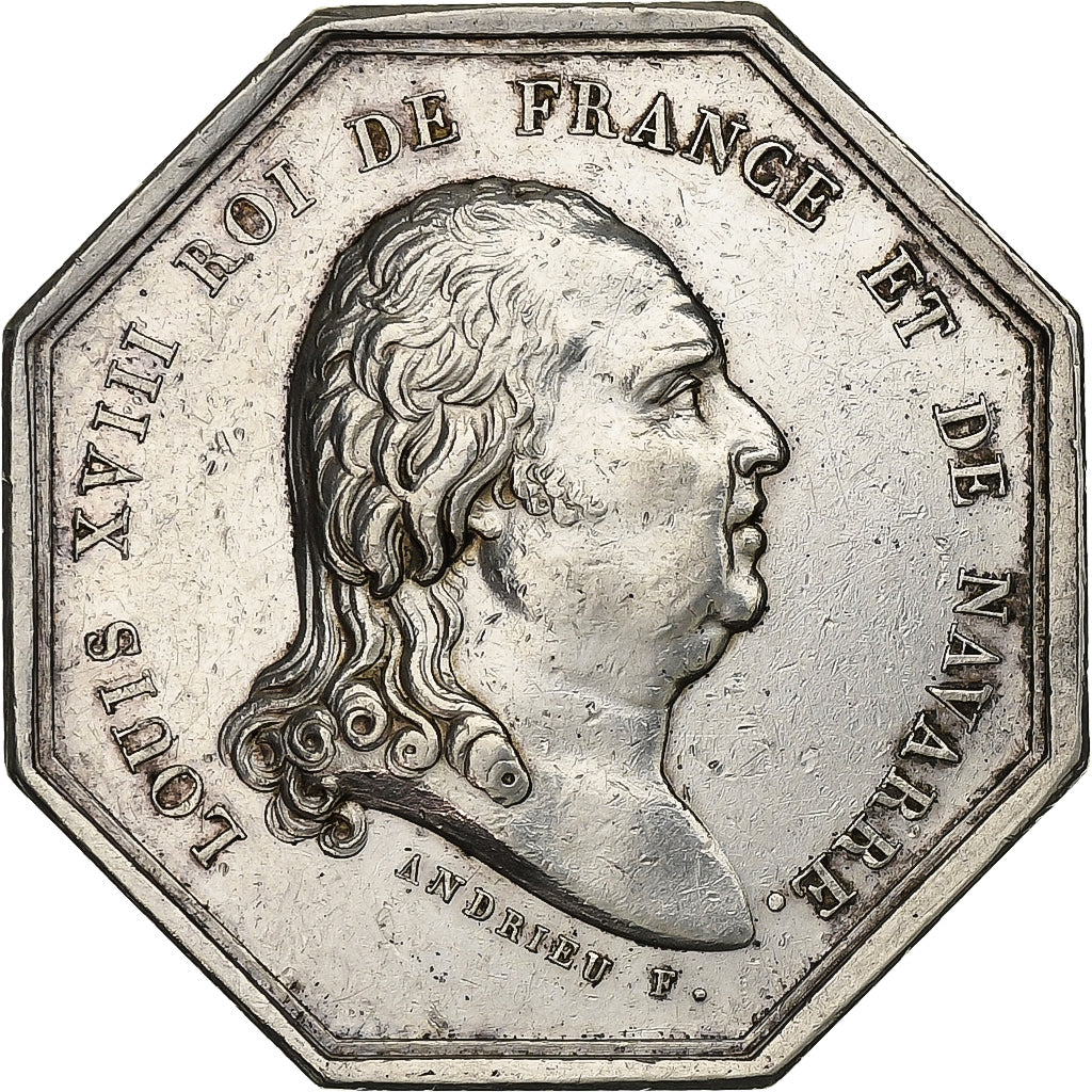 Francia, ficha, Louis XVIII, Cour de cassation, Argento, Andrieu, BB+