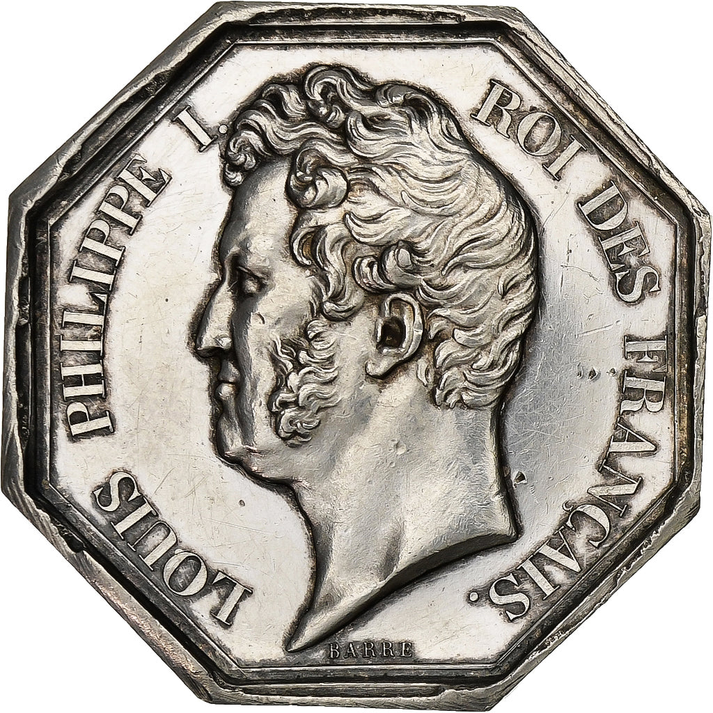 France, Jeton, Louis Philippe I, Agents de Change de Paris, 1832, Argent, SUP