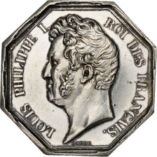 France, Token, Louis Philippe I, Agents de Change de Paris, 1832, Silver, Barre