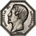 France, Token, Napoléon III, Agents de Change de Paris, 1853, Silver, Caqué