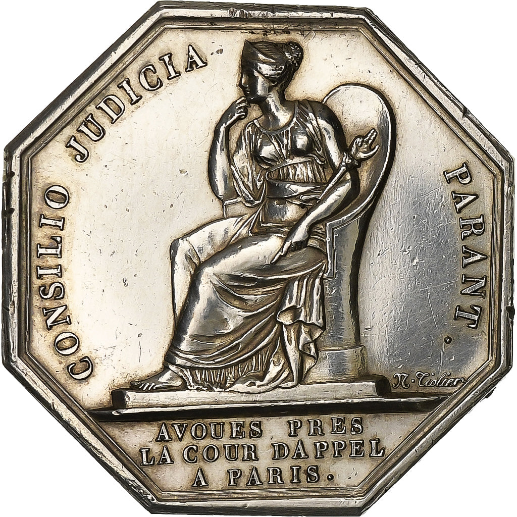 France, Jeton, Avoués près la cour d'appel à Paris, Argent, SUP, Tiolier