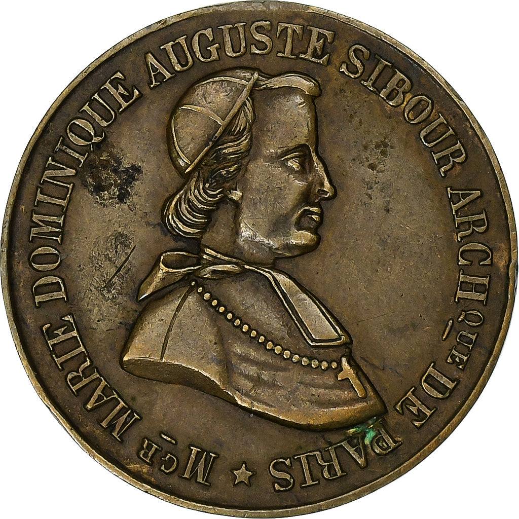Frankreich, betaalpenning, Mort de Marie Dominique Auguste Sibour, 1857