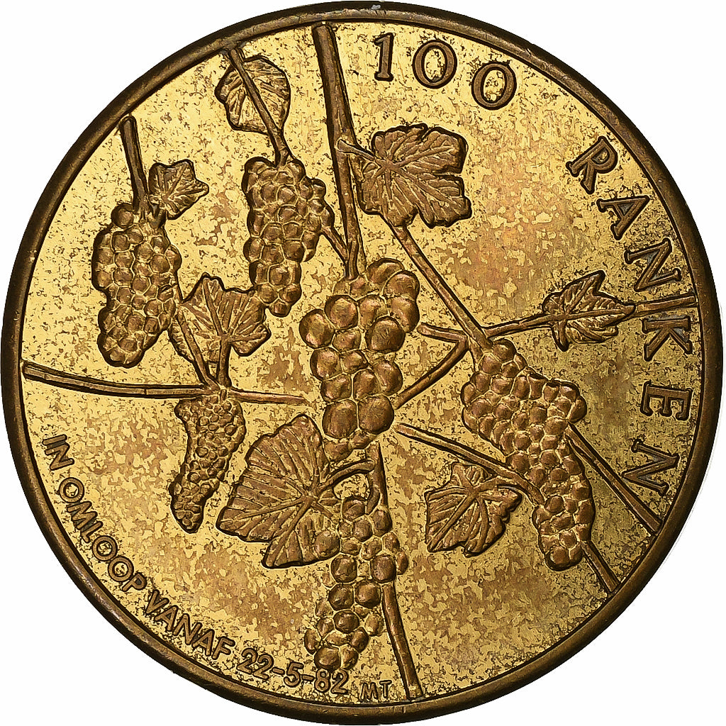 Belgio, 100 Ranken, Overijse, 1982, Ottone, SPL-