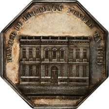 France, Token, Banque de Bordeaux, 1819, Silver, Constant, AU(55-58)