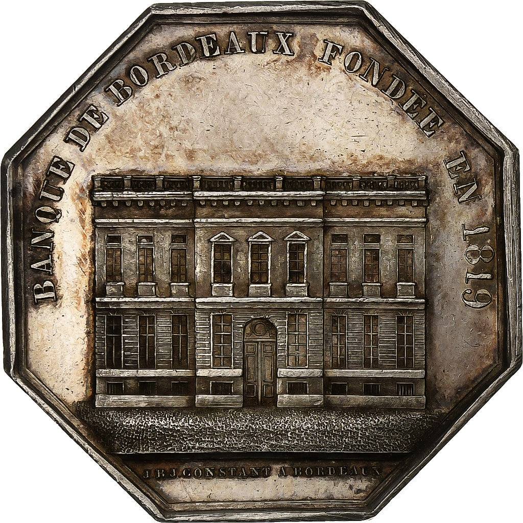 Frankreich, betaalpenning, Banque de Bordeaux, 1819, Silber, Constant, VZ