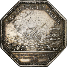 Francia, ficha, Compagnie d’assurance du Havre, 1802, Argento, BB+