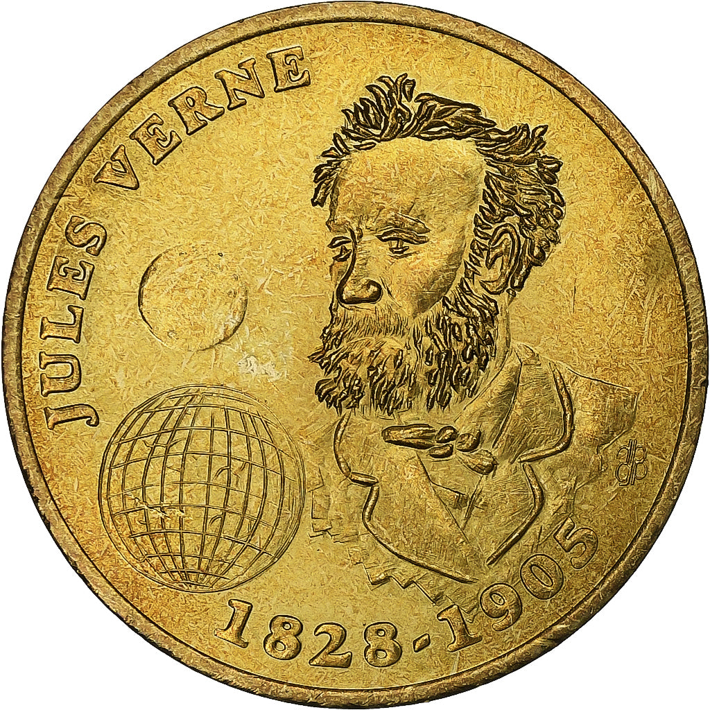 France, 3 écus d'Amiens, Cirque Jules Verne, 1995, Brass, AU(55-58)