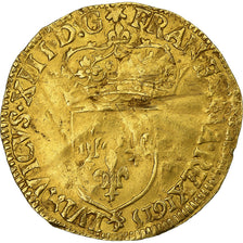 France, Louis XIII, Ecu d'or, 1615, Paris, Gold, VF(20-25), Gadoury:55
