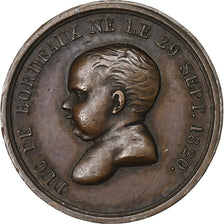 Francja, Quinaire, Naissance du Duc de Bordeaux, 1820, Brązowy, AU(50-53)