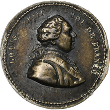 Francja, Quinaire, Ludwik XVIII, Frappé durant l’exil, n.d., Srebro