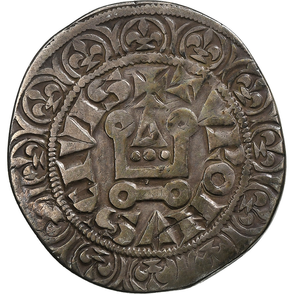 France, Philippe IV le Bel, Gros Tournois à l'O rond, 1285-1290, Silver