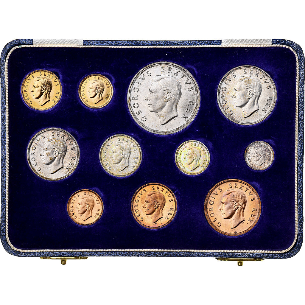 Südafrika, George VI, Proof Set, Cape Town Anniversary, 1952, Pretoria, UNZ