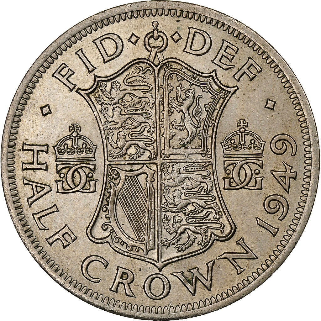 Royaume-Uni, George VI, 1/2 Crown, 1949, Londres, Cupro-nickel, SUP, Spink:4106