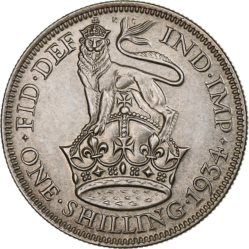 Royaume-Uni, George V, Shilling, 1934, Londres, Argent, SUP+, Spink:4039, KM:833