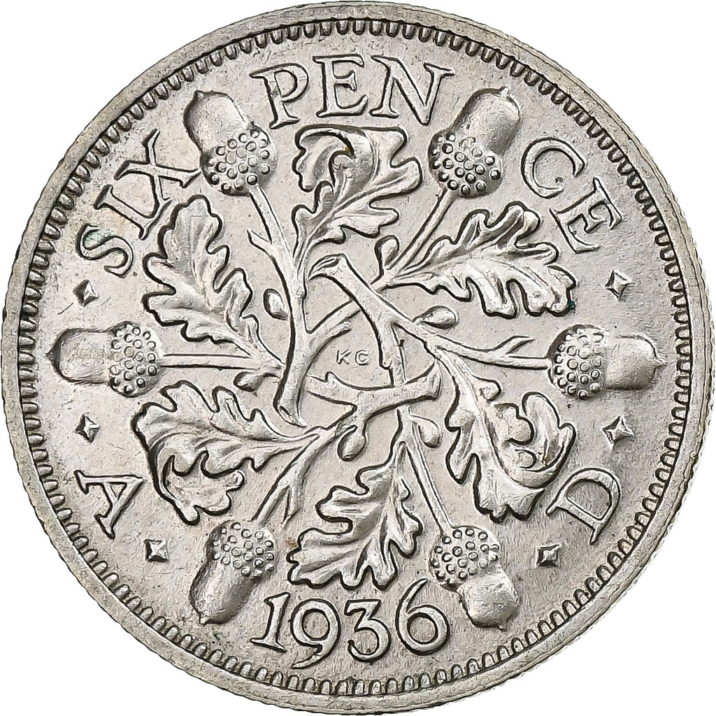 Royaume-Uni, George V, 6 Pence, 1936, Londres, Argent, SUP, Spink:4041, KM:832