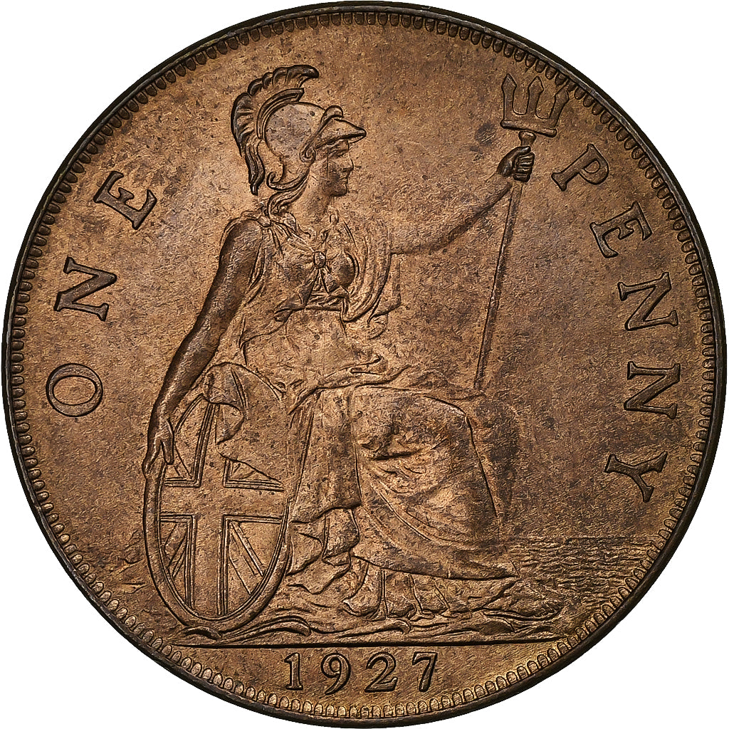 Royaume-Uni, George V, Penny, 1927, Londres, Bronze, SPL, Spink:4054, KM:826
