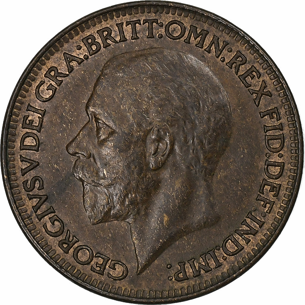 Reino Unido, George V, Farthing, 1926, London, Bronze, AU(55-58), Spink:4061