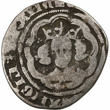 Royaume d'Angleterre, Edward III, Half Groat, 1351-1361, Londres, Argent, B+