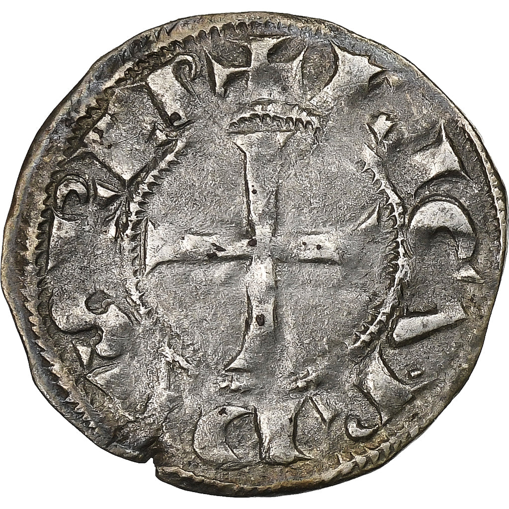 County of Poitou, Richard Cœur de Lion, Denier, 1189-1196, Poitiers, Vellón