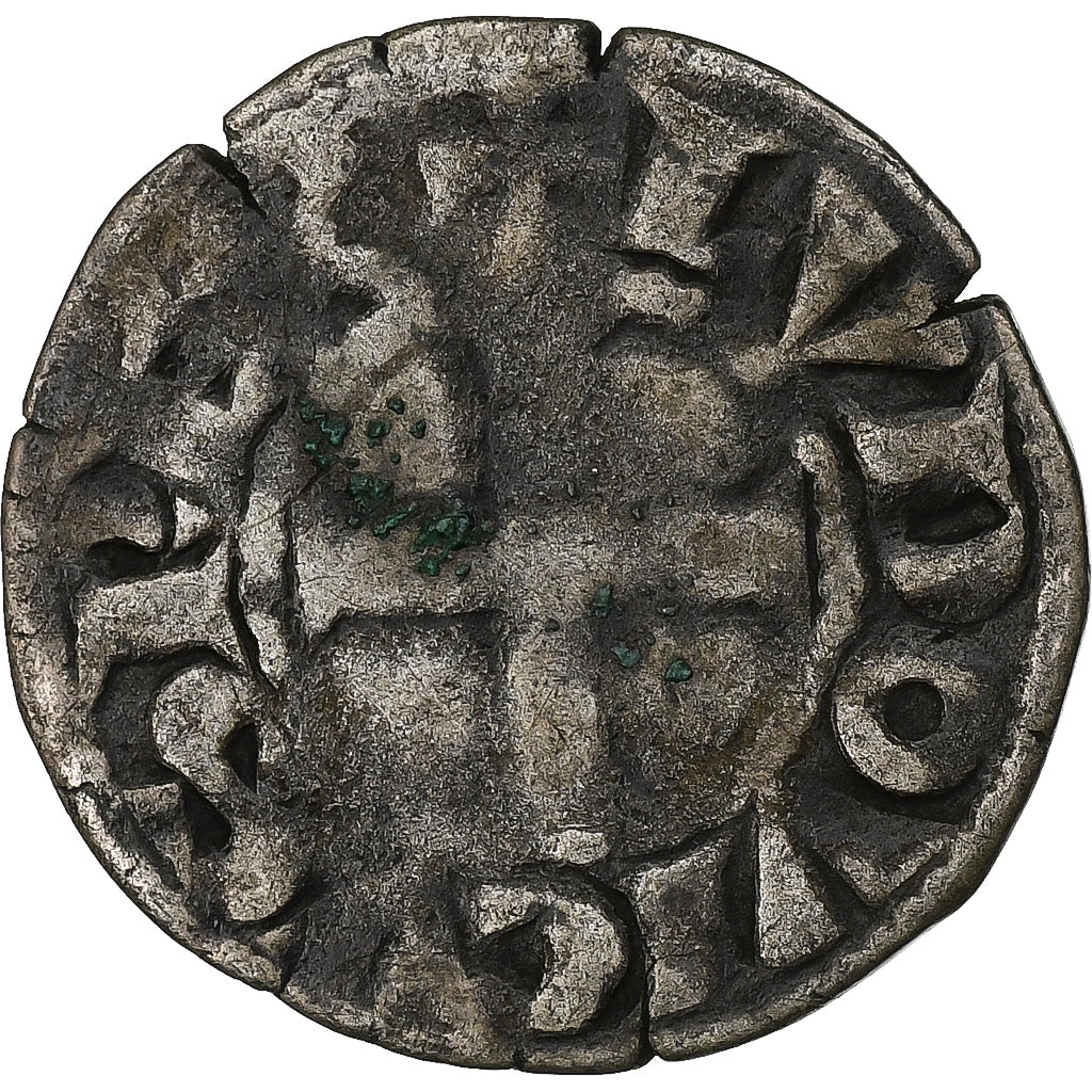 Francia, Louis VIII-IX, Denier Tournois, 1223-1244, Biglione, MB, Duplessy:188