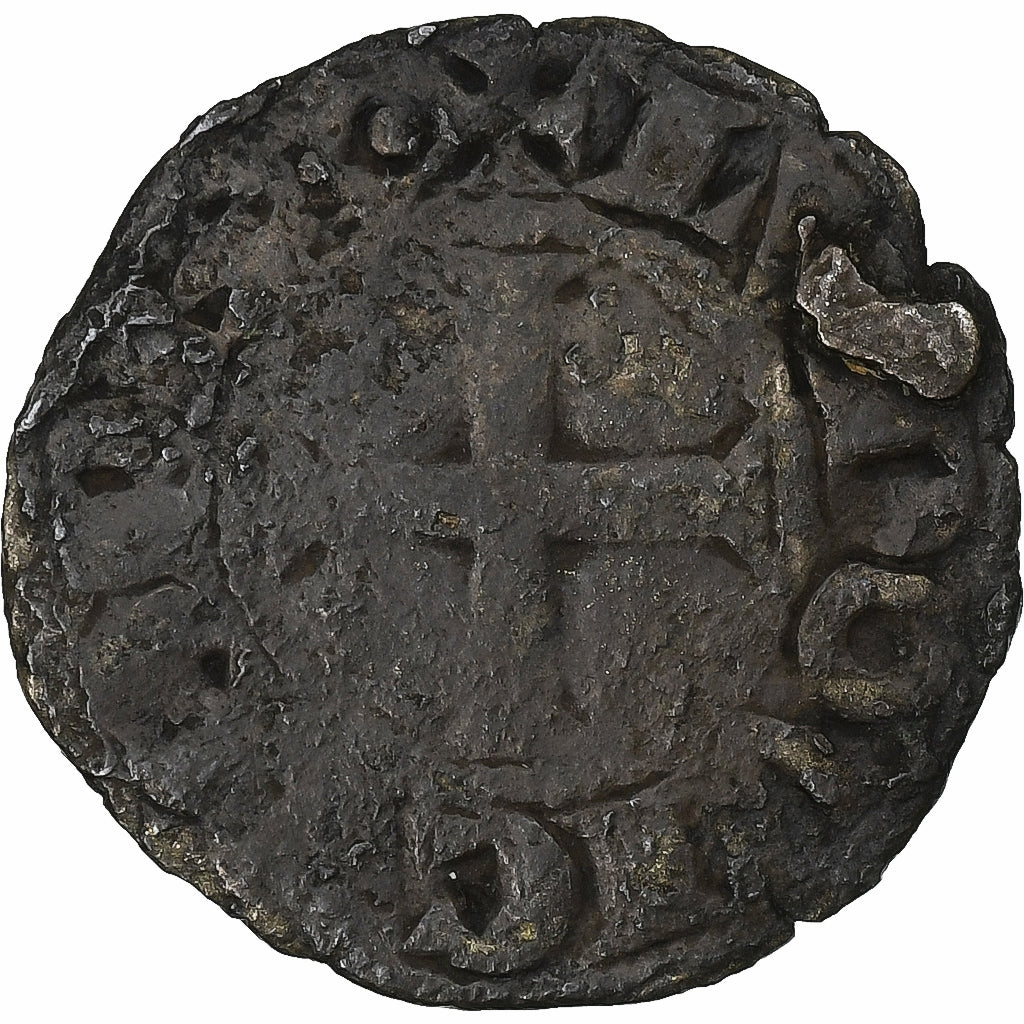 Francia, Louis VIII-IX, Denier Tournois, 1223-1244, Biglione, MB, Duplessy:188