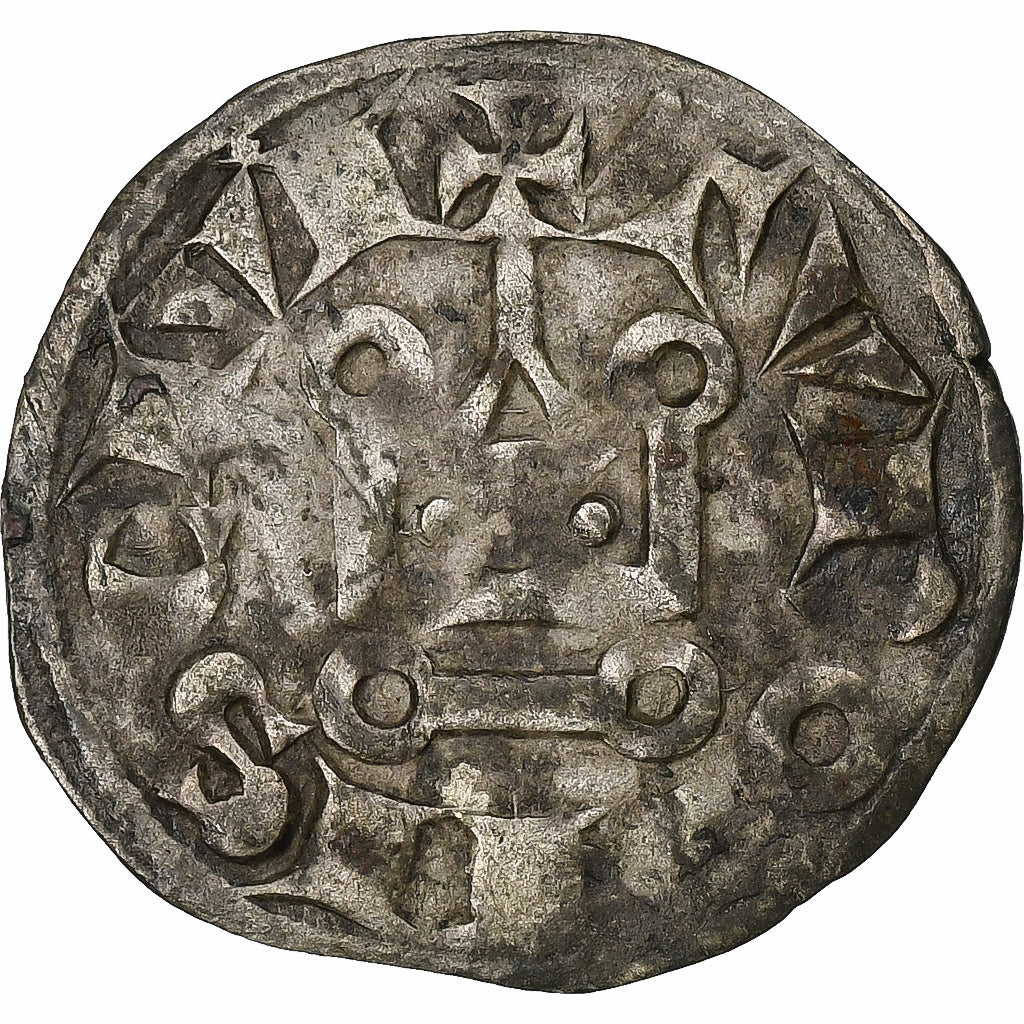 France, Louis VIII-IX, Denier Tournois, 1223-1244, Billon, VF(30-35)