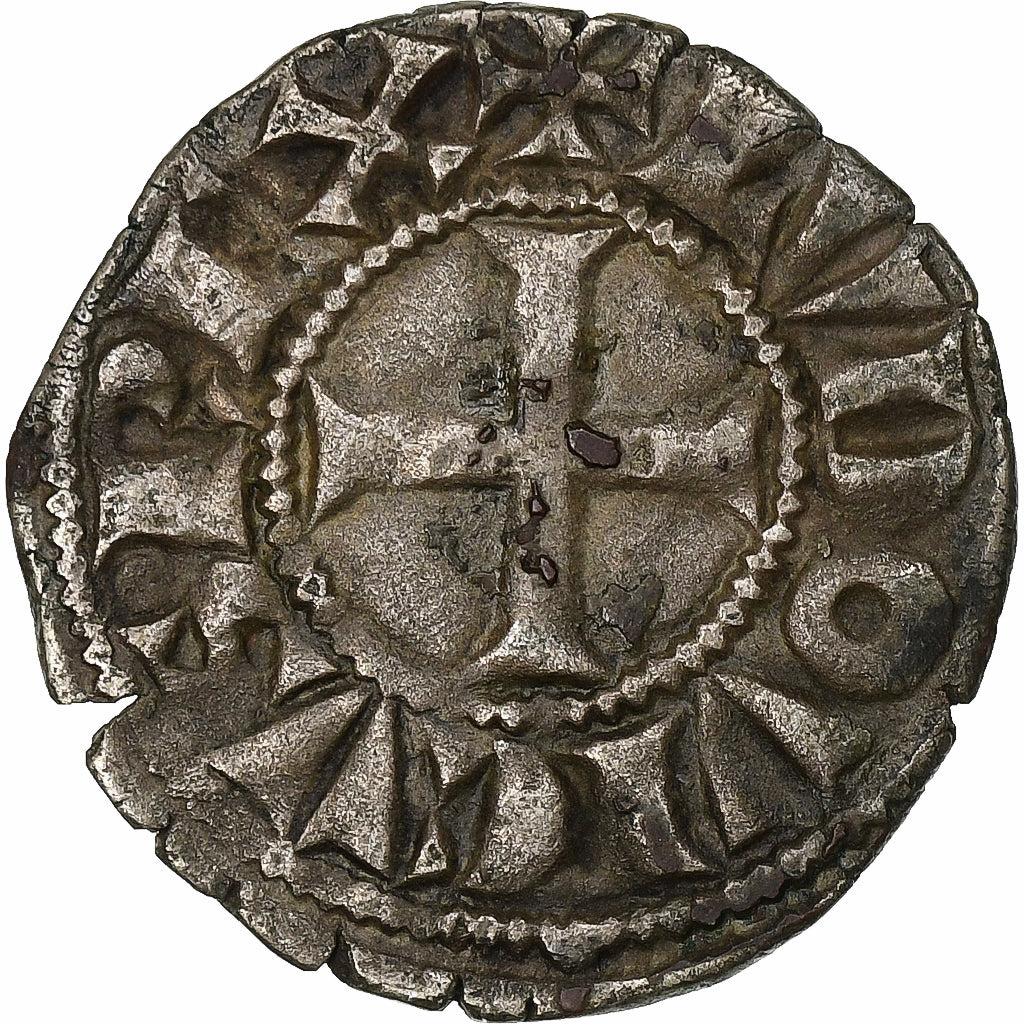 Francja, Louis IX, Denier Tournois, 1245-1270, Bilon, VF(20-25), Duplessy:193