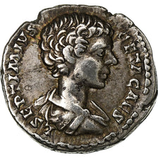 Geta, Denarius, 198-200, Rome, Silver, AU(50-53), RIC:3