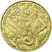 França, medalha, Serment du Jeu de Paume, 1989, Monnaie de Paris, Dourado