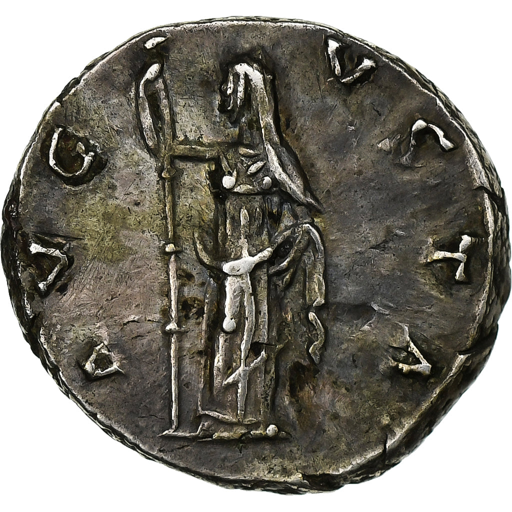 Diva Faustina I, Denarius, 141 BC, Rome, Silver, AU(50-53), RIC:362