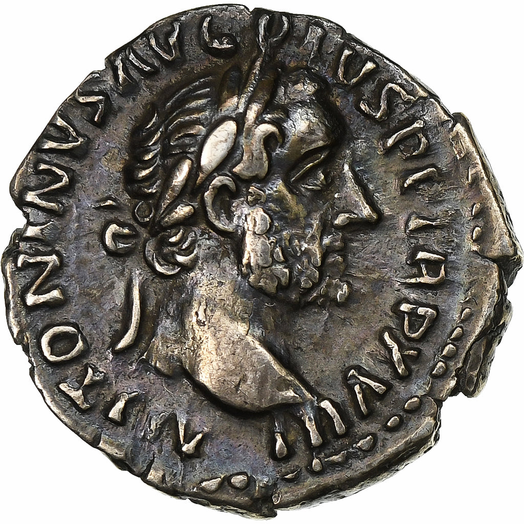 Antoninus Pius, Denarius, 154-155, Rome, Silver, AU(50-53), RIC:238
