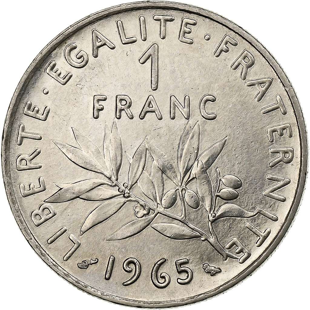France, Franc, Semeuse, 1965, Paris, Petite chouette, Nickel, SUP, Gadoury:474