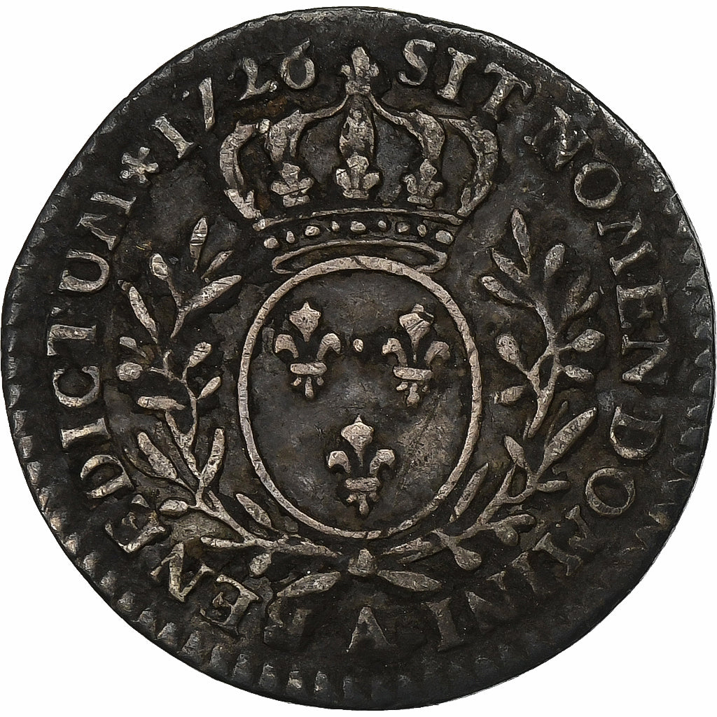 France, Louis XV, 1/10 Écu aux branches d'olivier, 1726, Paris, 2nd semestre