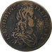 Francia, zeton, Louis XIV, Trésorerie générale des Domaines de France, 1654