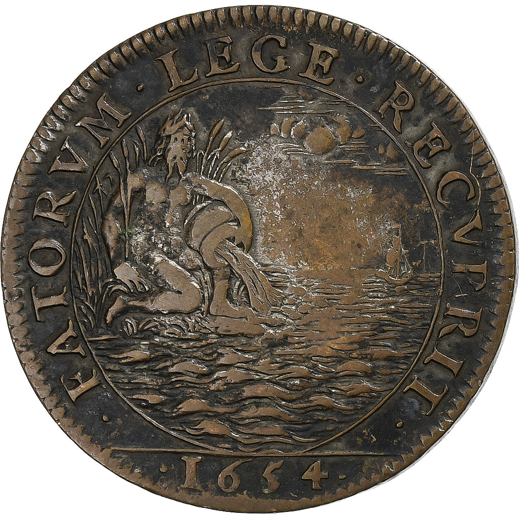 Francia, zeton, Louis XIV, Trésorerie générale des Domaines de France, 1654