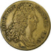 Francia, zeton, Louis XIV, Hercule, Latón, BC+