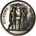França, Médaille de mariage, Mariage, Fidélité Bonheur, Prata, AU(55-58)