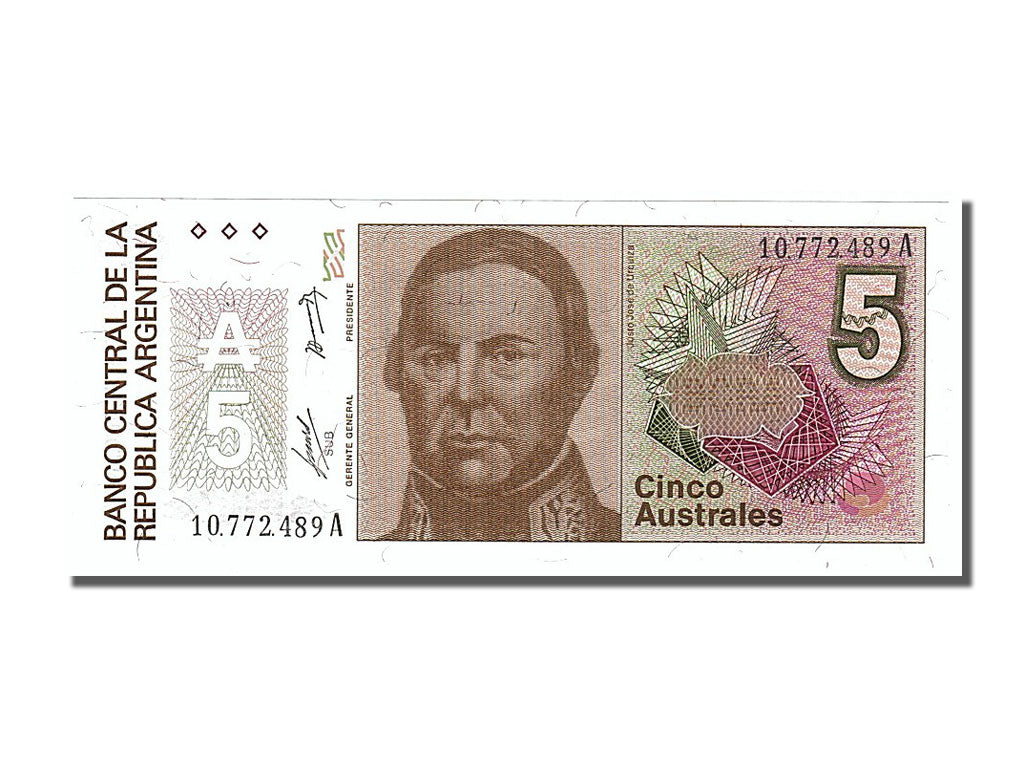 Billet, Argentine, 5 Australes, 1985, NEUF