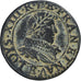 France, Louis XIII, Double Tournois, 1631, Tours, Copper, EF(40-45), Gadoury:9a