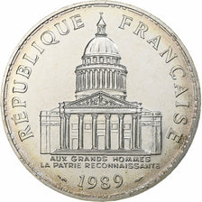 France, 100 Francs, Panthéon, 1989, Monnaie de Paris, BU, Silver, MS(65-70)