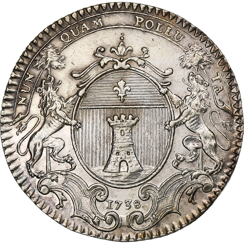 Frankrijk, Token, Louis XV, Chambre de Commerce de Bayonne, 1738, Zilver