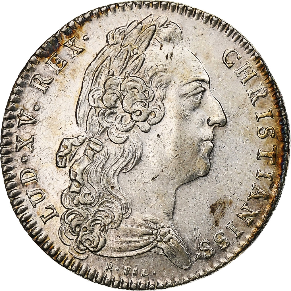 France, Jeton, Louis XV, Chambre de Commerce de Bayonne, 1738, Argent, Refrappe