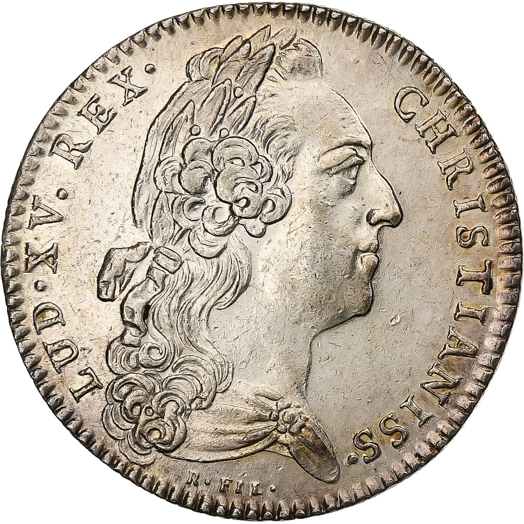 France, Jeton, Louis XV, Chambre de Commerce de Bayonne, 1738, Argent, Refrappe