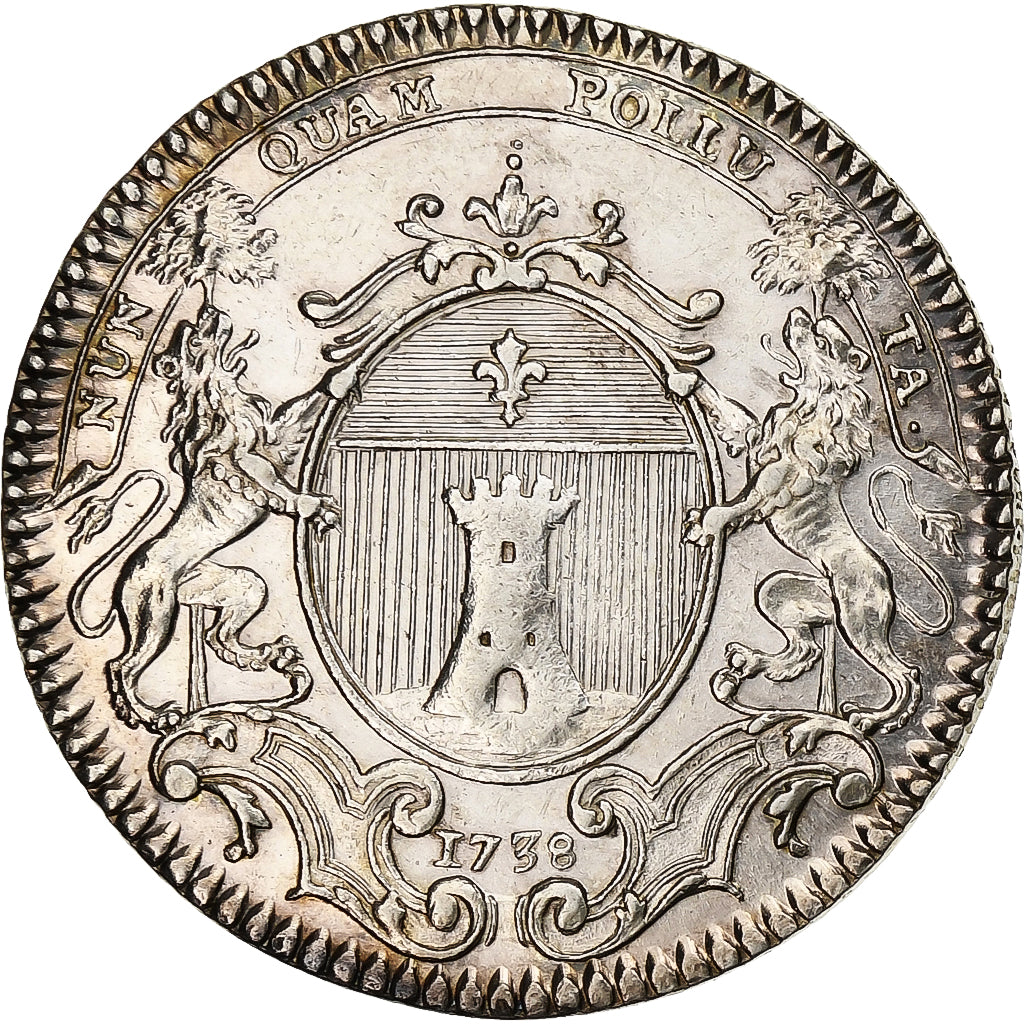 France, Jeton, Louis XVI, Chambre de Commerce de Bayonne, 1738, Argent, Refrappe
