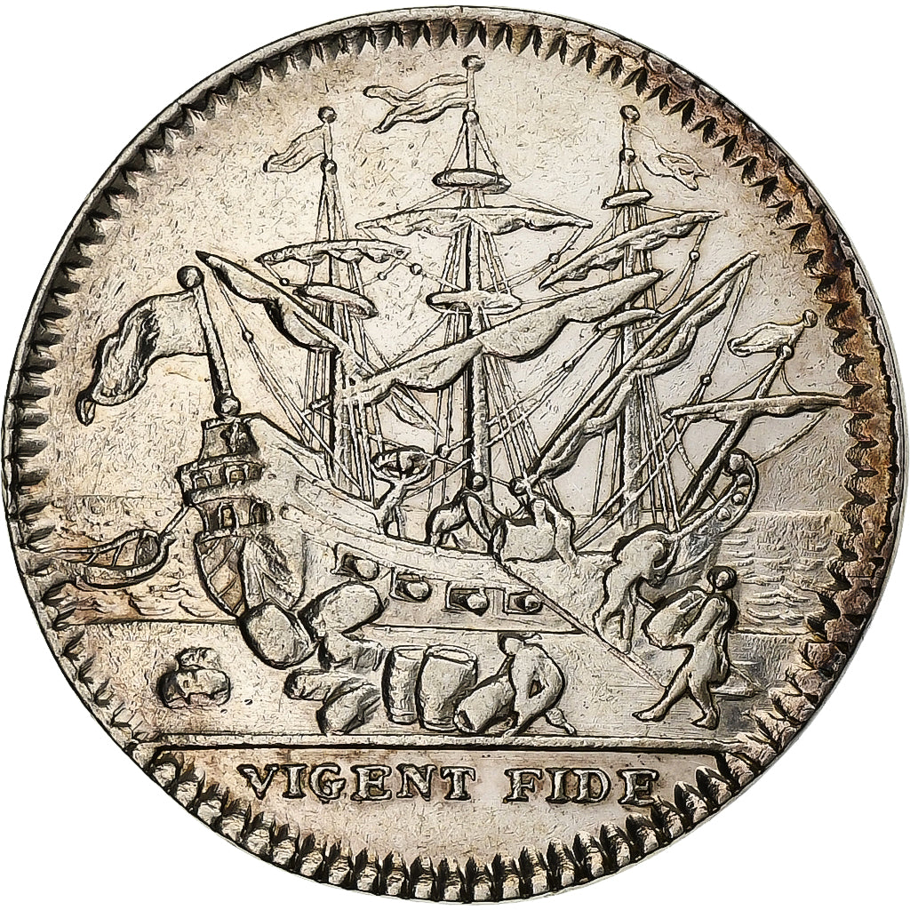 France, Token, Louis XV, Chambre de Commerce de Bayonne, Silver, Restrike