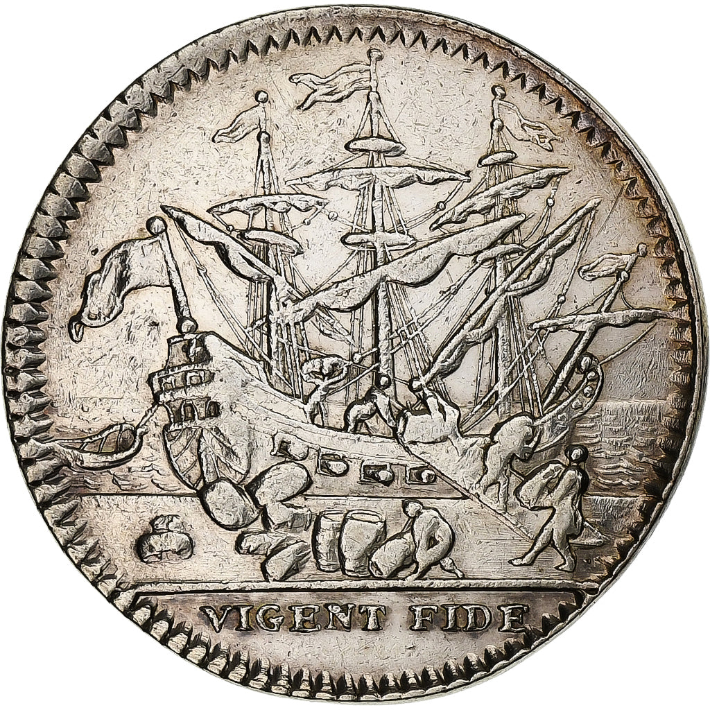 France, Token, Louis XV, Chambre de Commerce de Bayonne, Silver, Restrike