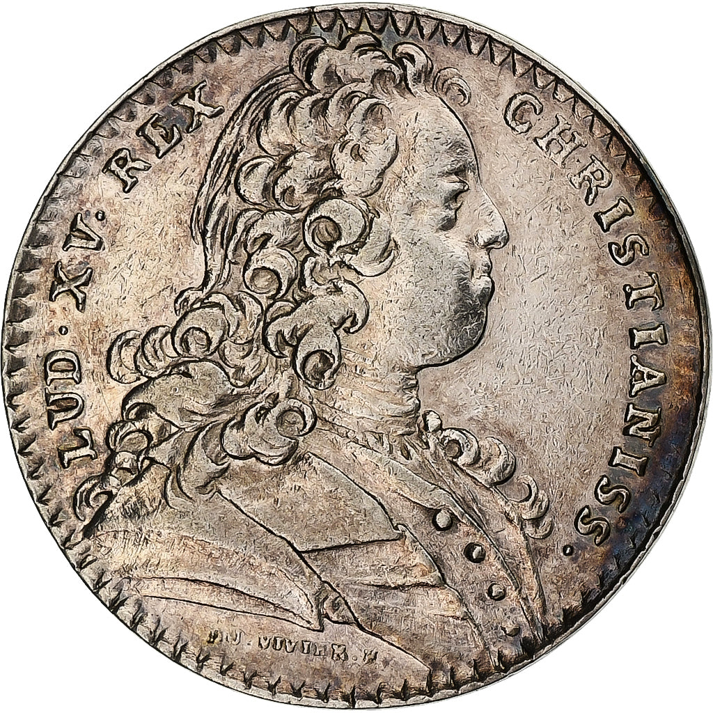 France, Token, Louis XV, Chambre de Commerce de Bayonne, Silver, Restrike