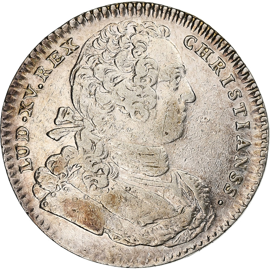 Francia, zeton, Louis XV, Chambre de Commerce de Bayonne, Plata, Restrike, MBC+
