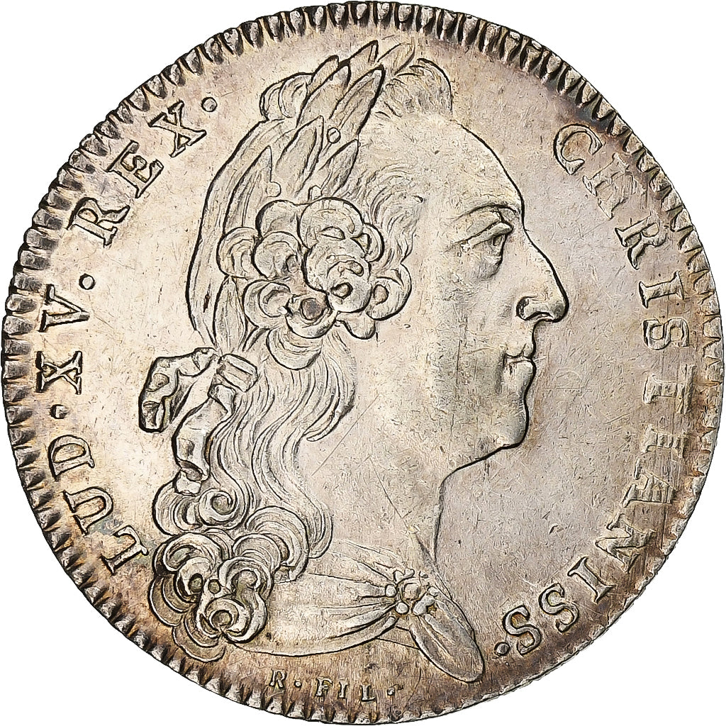Francia, ficha, Louis XV, Courtiers royaux de Bordeaux, 1768, Argento, Restrike