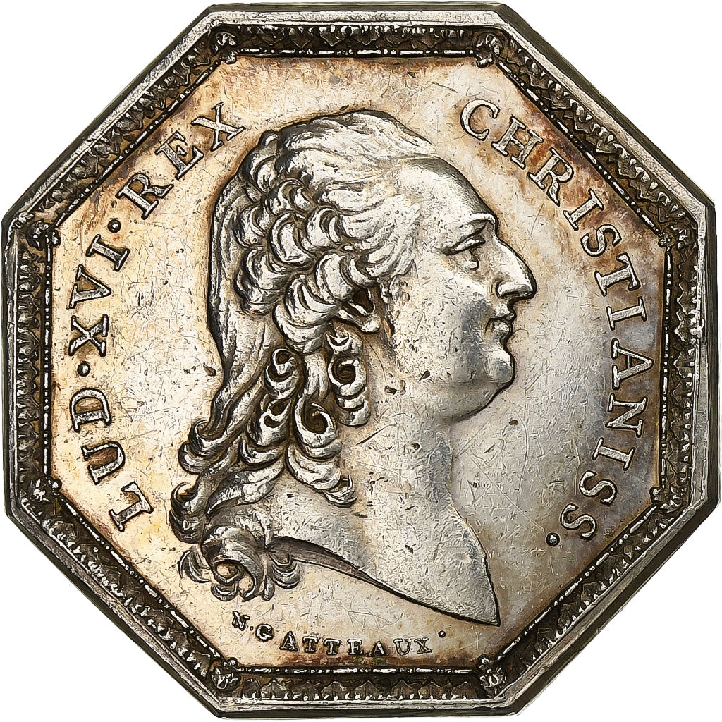 France, Token, Louis XVI, Récompense de la ville de Bordeaux, Silver, Gatteaux